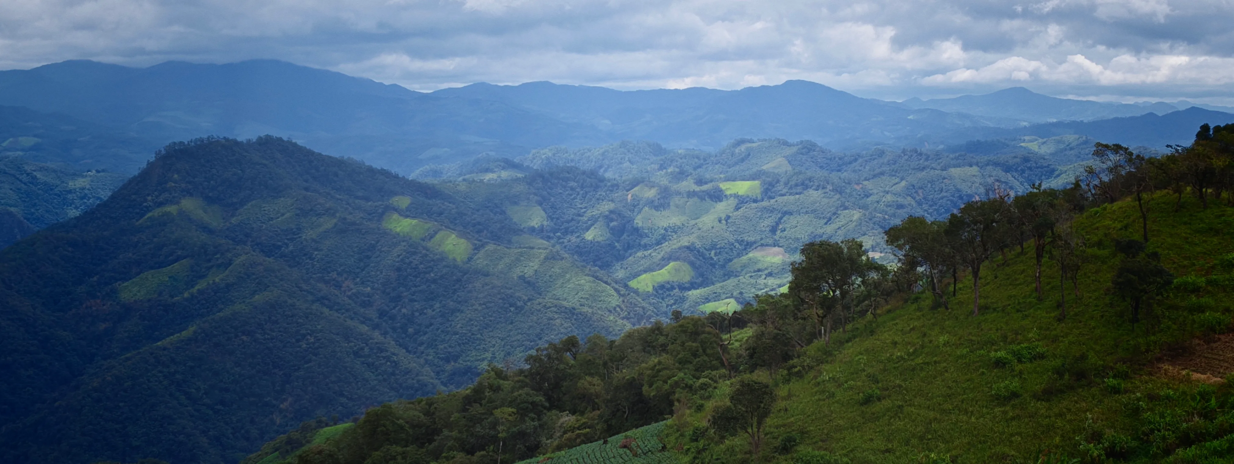 Vistas panorámicas junto a poblado Hmong en Mae Hong Son.